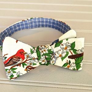 Birds Bow Tie Self Tie Bow Tie Men's size 17"